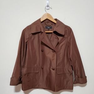 Talbots | Silk Brown Blazer